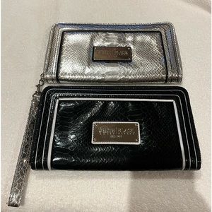 Set of 2 WHBM snake print clutches